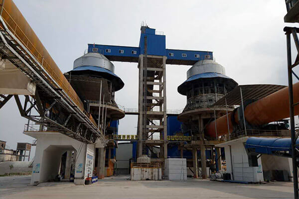 新鄉長城機械為廣西客戶承建的年產40萬噸石灰生產線